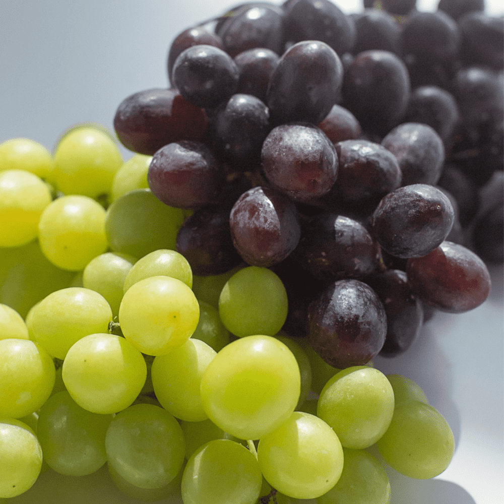 uvas de diferentes colores