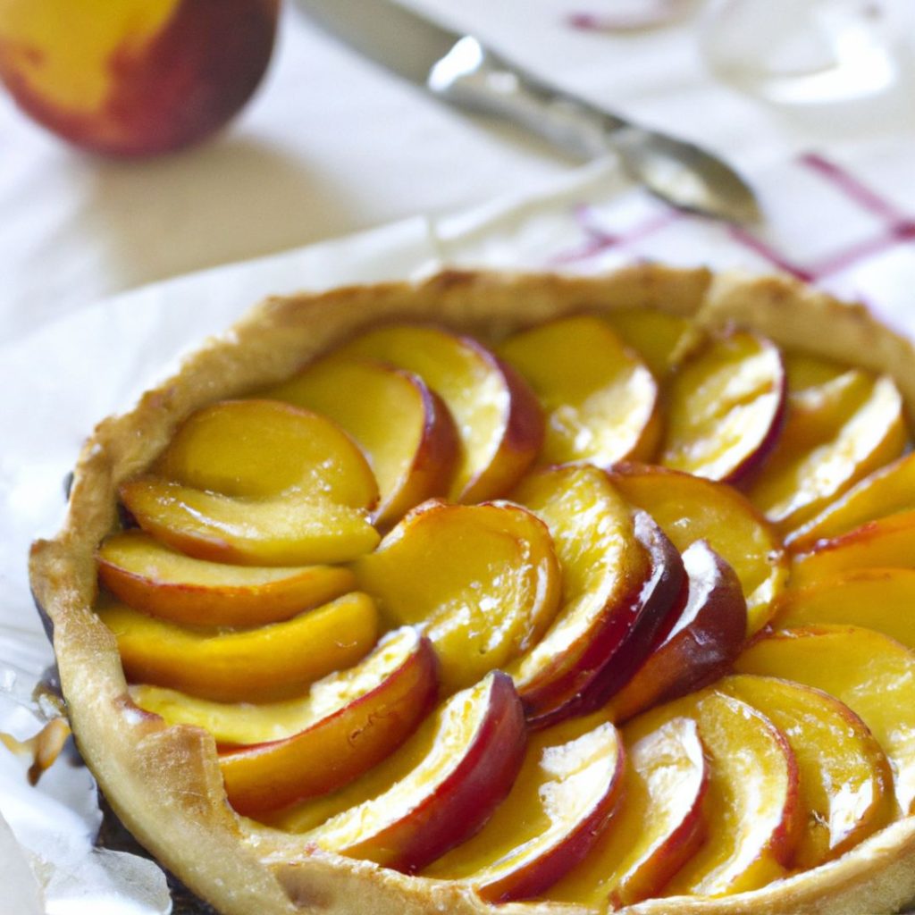 receta tarta nectarinas