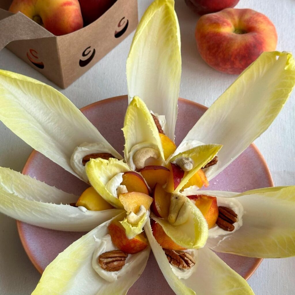 receta-endivia-melocoton-paraguayo